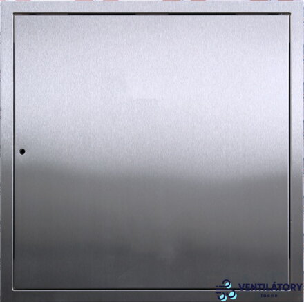 Revízne dvierka 500x800 mm z nerezového plechu, brúsené AISI 304, uzatváranie na univerzálny štvorhran