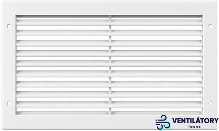 Plastová Vetracia Mriežka PA3823B 380x230mm bez Sieťky proti Hmyzu - ABS Plast, Biela