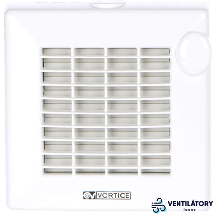 VORTICE 120/5 M Ventilátor do Kúpeľne s Automatickou Žaluziou, Priemer 120mm, Výkon 175 m3/h
