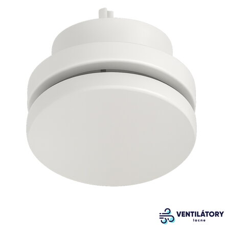 SVA 125mm Tanierový Ventil Kovový (RAL 9016) - Prívodný/Odvodný, Oceľový Dizajn