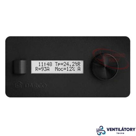 Automatický regulátor otáčok ERO-32AP-0 s LCD displejom pre krbové ventilátory AN-II, ANEco-II a GCKV - Darco