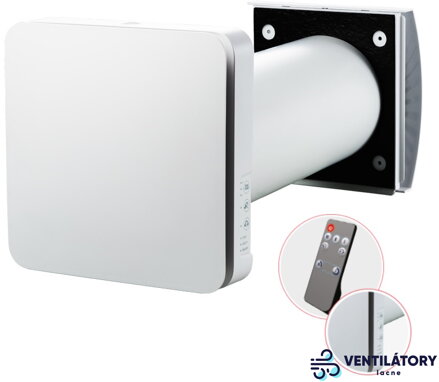 Lokálny rekuperátor VENTSTwinFresh Atmo Mini Wi-Fi Ø100mm s Diaľkovým Ovládaním, Max. Výtlak 25m3/h, Rekuperácia 13m3/h, Ovládanie Smartfónom