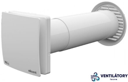 Lokálny rekuperátor DYNAIR ELICENT MAICO REC DUO 100 - Ø100mm, 40m3/h, 2-rýchlostný, EC motor, IPX4