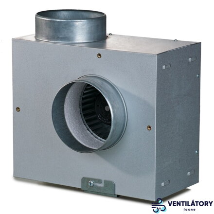 Radiálny Ventilátor VENTS KSA 100-2E - Ø100mm, 425m3/h, Aluzinkový Kryt, IP44