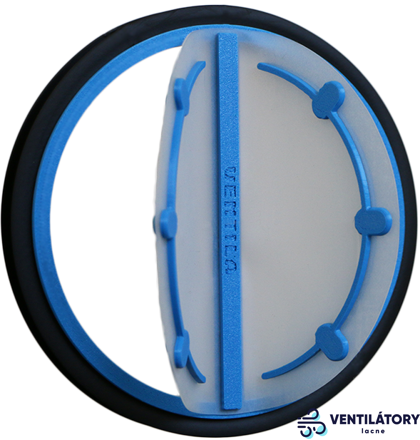 Vzduchotesná a pachotesná spätná klapka KZK2 Ø150mm pre axiálne ventilátory - Kompatibilná s potrubím 150mm