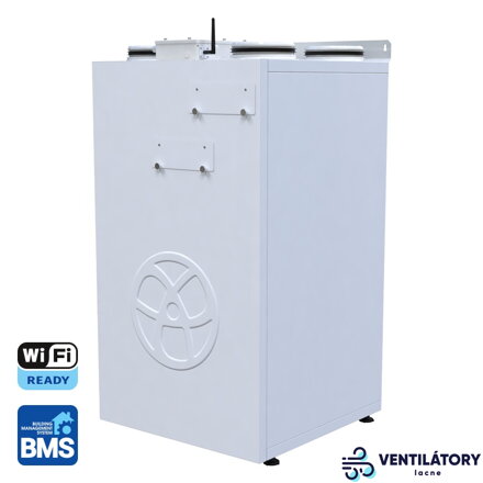 Rekuperátor Blauberg Komfort EC SBE 250R S21 WIFI, Výkon 390m3/h, Elektrický Predohrev, Odvod Kondenzátu