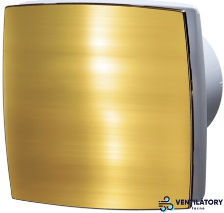 12V Ventilátor VENTS 100LDA Zlatý Lesklý s 77m3/h Výkonom a IP34 Krytím