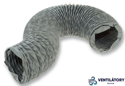 Neizolované flexibilné vzduchové potrubie GREYFLEX 254 mm x 10 m - PVC s polymérnym povlakom, špirálová oceľová pružina