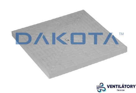 Plastový poklop Dakota 550x550 mm pre revízne šachty z polypropylénu, záťaž A15, šedý