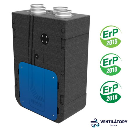 Rekuperačná jednotka VENTS VUE 270 V5B EC A21 s entalpickým výmenníkom a WIFI, prietok vzduchu 300 m3/h, kompatibilná s Ø 125 mm kanálmi