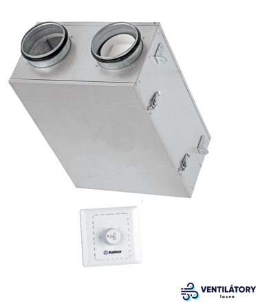 Blauberg COMFORT Ultra D105 entalpická rekuperačná jednotka s kapacitou 106 m³/h a Ø125 mm pripojením
