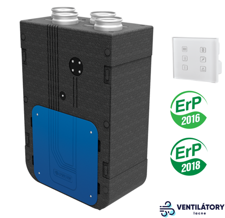 Rekuperačná jednotka VENTS VUE 270 V5B EC A14 s entalpickým výmenníkom a kapacitou 300 m³/h