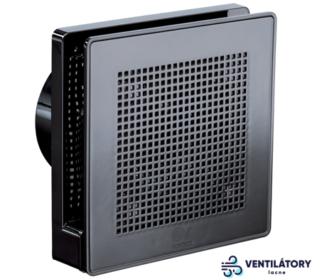 Vortice ME 100/4" LL Punto Evo PREMIUM Čierny Axiálny Ventilátor s IP45, 100 mm Priemerom a 2 Rýchlosťami