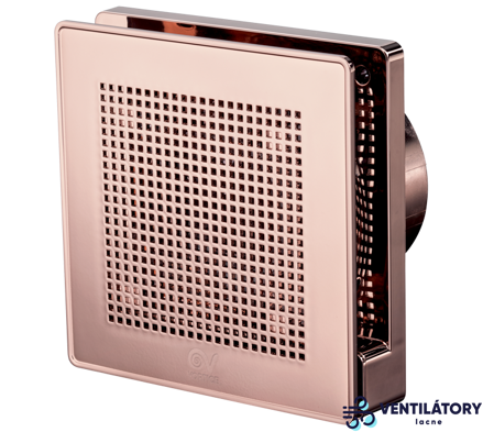 Axiálny Ventilátor Vortice ME 100/4" LL Punto Evo PREMIUM Rose-Gold, 2 Rýchlostný, IP45, 100 mm Priemer