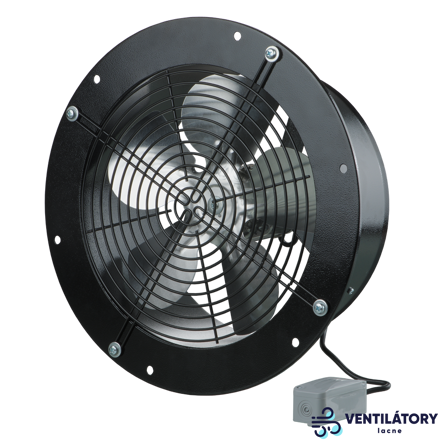 Axiálny Priemyselný Ventilátor VENTS OVK1 250 - Výkon 1070 m3/h, Priemer Napojenia 262 mm, Napätie 230V
