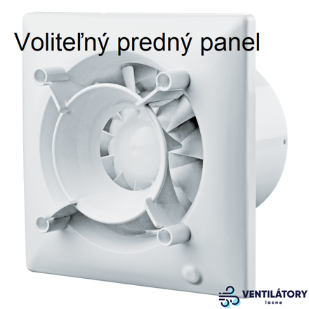 Blauberg OMEGA 125H Ventilátor s Časovým Dobehom a Nastaviteľným Vlhkostným Senzorom, 125mm, 160m3/h, 17W