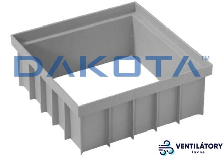 550x550 mm ABS Plastový Nástavec Revíznej Šachty s Nosnosťou 1,5 tony, Výška 10 cm