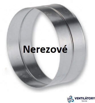 Nerezová vnútorná spojka 160mm pre vzduchotechnické systémy