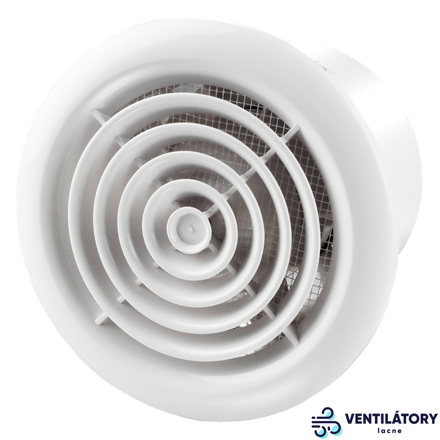 Ventilátor 125PFL-zapínanie a vypínanie vypínačom na svetlo-guličkové ložisko-možnosť použitia do stropu