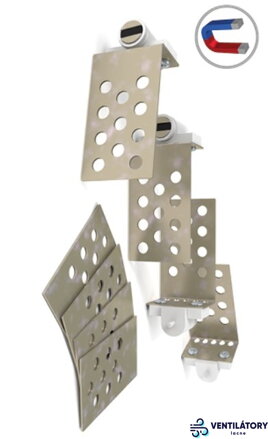 MO10100 Magnetky pod obklady - Feritové anizotropné magnety, 4 ks, pre menšie revízne otvory do 900 cm²