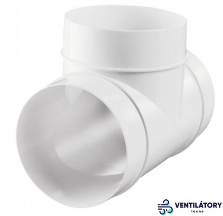 Plastová T-Rozbočka Ø 100mm pre Ventilačné Systémy - Kód 131