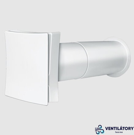 Vetracia jednotka PS 100 - Nástenná ventilácia s teleskopickým potrubím pre konštantné vetranie