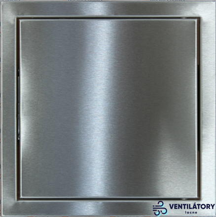 Nerezové Revízne Dvierka 250x300 mm s Brúseným Povrchom AISI 304, Tlačný Zámok