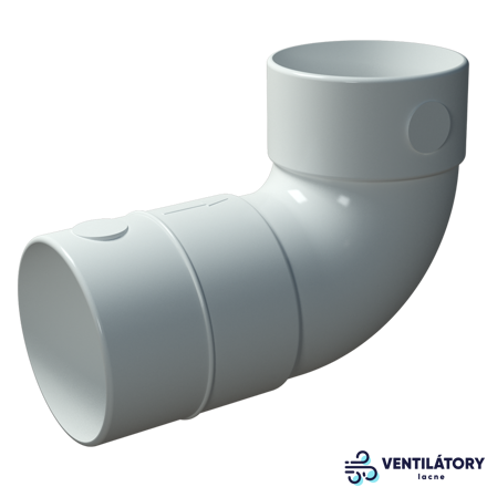Blauberg RB 75 DN75 PVC Odbočka pre Vetracie Potrubia s Prevádzkovou Teplotou -20 až +60 °C
