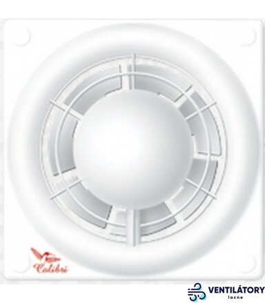 Colibri 100ST Ventilátor do kúpeľne s časovým dobehom, 95m3/h, 33dB, 100mm priemer
