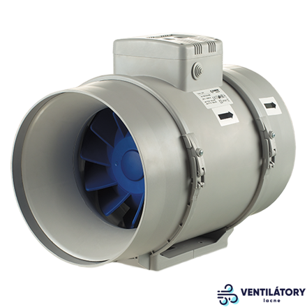 Poloradiálny potrubný ventilátor Blauberg Turbo 200 EC Ø 200mm, Výkon 1040 m³/h, Napätie 230V, Energeticky úsporný a s nízkou hlučnosťou