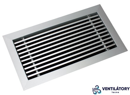 Eloxovaná Hliníková Vetracia Mriežka ALG-0 800x300 mm s Pevnými Lamelnami