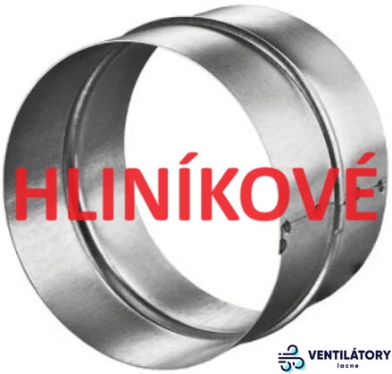 Hliníková vnútorná spojka na vzduchotechniku 180mm - AL99,5% EN AW1050A