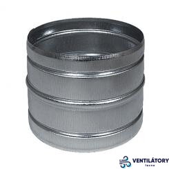 Pozinkovaná vnútorná spojka pre flexi hadice - Priemer 125 mm