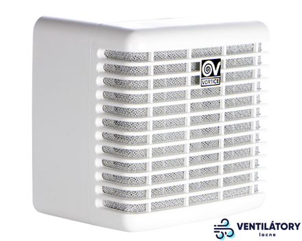 Radiálny ventilátor Vortice VORT PRESS 110LL Ø100mm s dvojrýchlostným motorom, časovým dobehom a kovovým filtrom