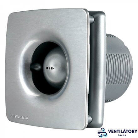 Blauberg Jet-HiTech 100T Stropný a Nástenný Ventilátor s Časovým Dobehom, 100mm, 95m3/h, Hliníkový Dizajn