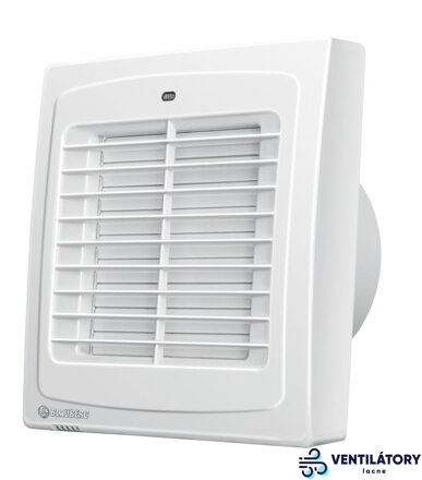 Blauberg AUTO150T - Ventilátor do kúpeľne Ø 150mm, 295m³/h, Automatická žaluzia, Časový dobeh, Gulôčkové ložisko