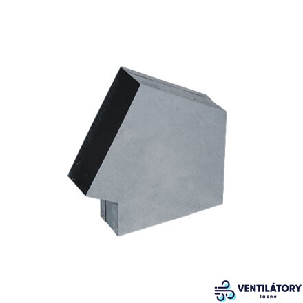 Kanálové Koleno 150x50 mm - 45° Uhol z Pozinkovanej Ocele