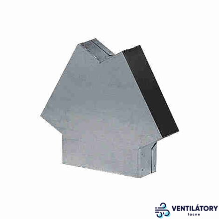 Y-Rozbočka Kanál 3x150x50mm z Pozinkovaného Plechu pre Teplovzdušné Rozvody
