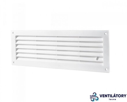 Plastová vetracia mriežka MV450R bez sieťky proti hmyzu so zatváraním, 100mm x 1500mm