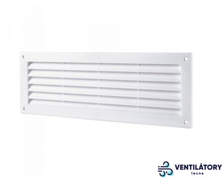 Plastová vetracia mriežka do dverí MV450S so sieťkou proti hmyzu - 100mm x 1500mm