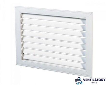 Plastová Vetracia Mriežka NUN 600x600mm bez Sieťky proti Hmyzu s UV Ochranou