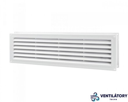Plastová Obojstranná Vetracia Mriežka MV450/2 pre Dvere - Rozmery 100mm x 1500mm