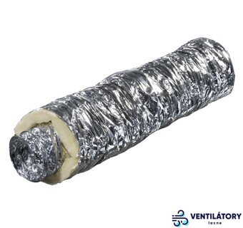 Thermo-GA Ø100mm/10m Izolovaná Flexibilná Hliníková Hadica -30 °C až +250 °C s 25mm Izoláciou