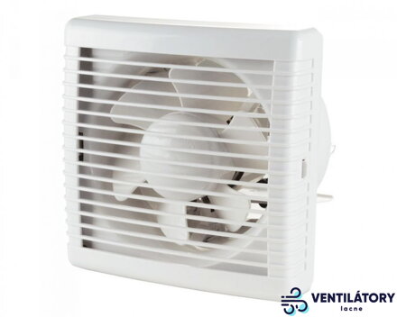 VENTS VVR 230 Reverzný Ventilátor s Výkonom 455m3/h, IPX4 Ochrana, ABS Plast