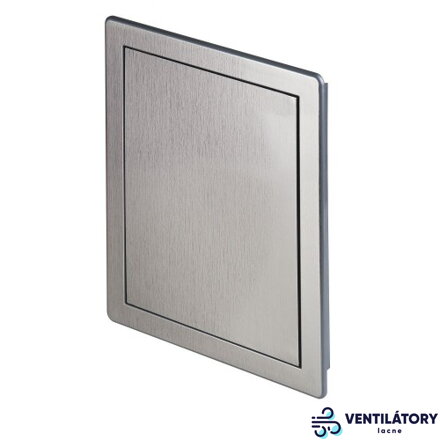 Revízne plastové dvierka 150x200 mm - Brúsené strieborné, ABS plast, univerzálna montáž