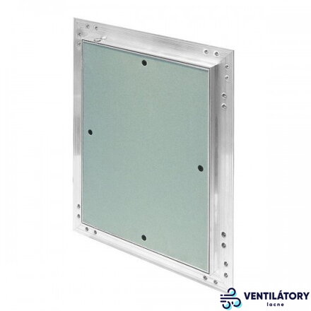 Revízne dvierka 150x200 mm do zeleného sádrokartónu s hliníkovým rámom a tlačným zámkom