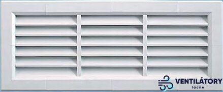 Vetracia mriežka ABS plast 300x100mm so sieťkou proti hmyzu pre otvory 308x108mm