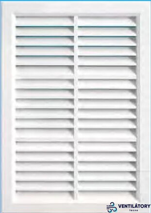 Vetracia mriežka 200x300mm s ABS plastom a sieťkou proti hmyzu