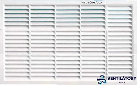 Vetracia mriežka 700x300mm so sieťkou proti hmyzu, ABS plast