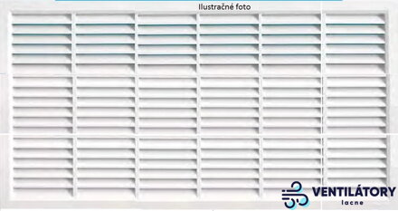 Vetracia mriežka 900x400mm so sieťkou a ABS plastom pre otvory 908x408mm